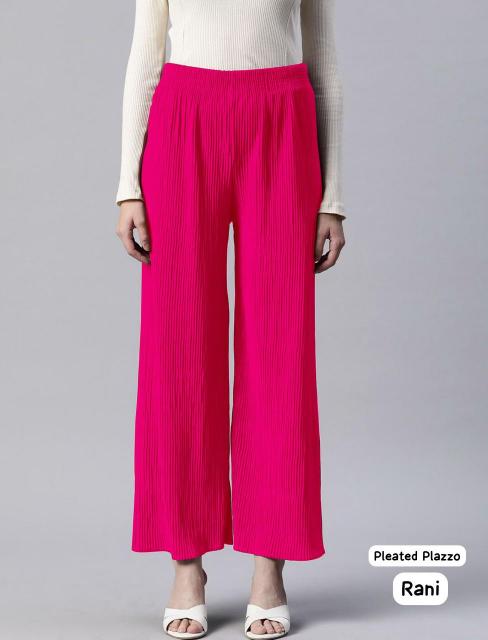 Pleated Palazzo Catalog Wrinkle free Bottom wear