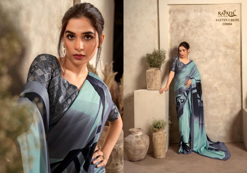 Rajpath Jasmin Catalog Satin italian crepe sarees online india