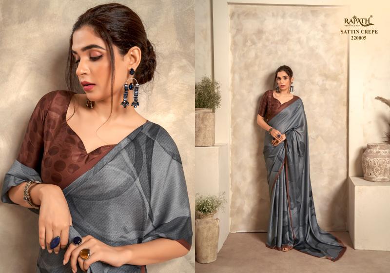 Rajpath Jasmin Catalog Satin italian crepe sarees online india