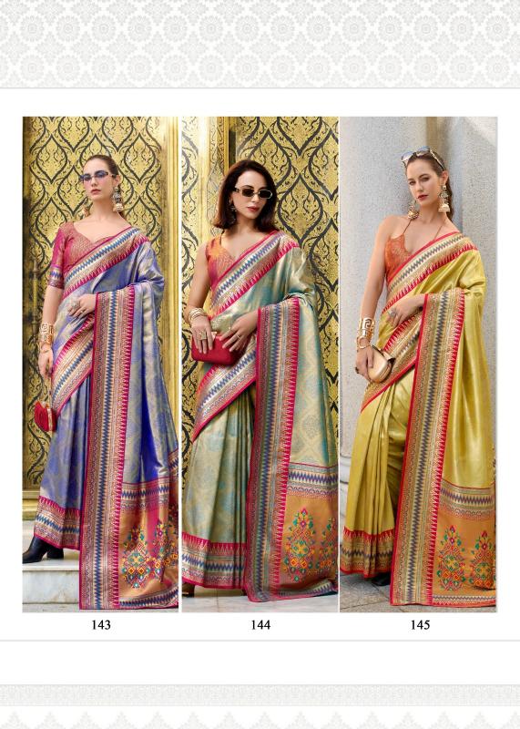 Rajpath Rajmata Catalog Tissue Pattern Fancy buy ikkat silk sarees online india