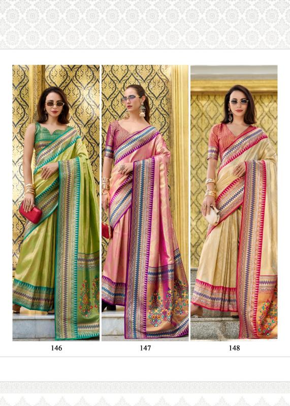 Rajpath Rajmata Catalog Tissue Pattern Fancy buy ikkat silk sarees online india