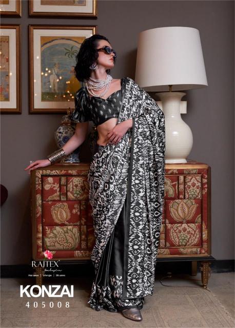 Rajtex Konzai Patola Printed satin crepe saree online india