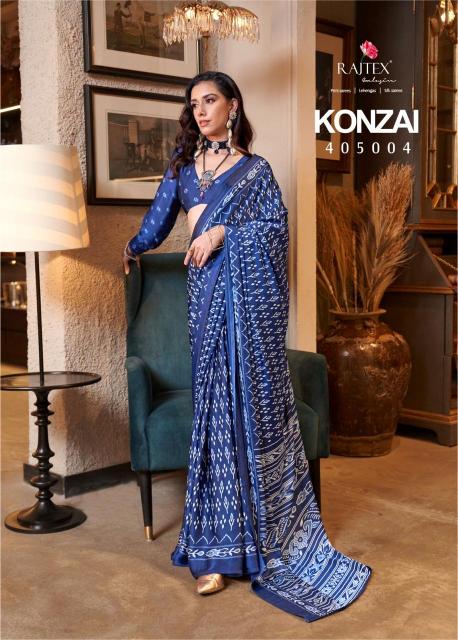 Rajtex Konzai Patola Printed satin crepe saree online india