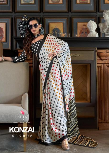 Rajtex Konzai Patola Printed satin crepe saree online india