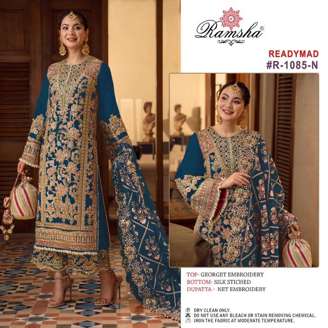 Ramsha R 1085 K To N Ready Made Pakistani Suits Wholesale catalog