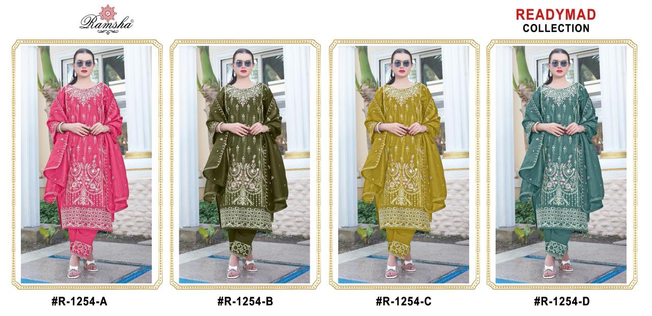 Ramsha R 1254 Nx Catalog Gold Crush Ready Made pakistani suits in mumbai facebook