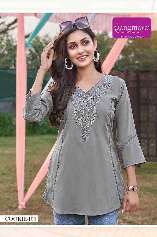 Rangmaya Cookie Catalog kurti tops amazon india