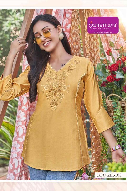 Rangmaya Cookie Catalog kurti tops amazon india