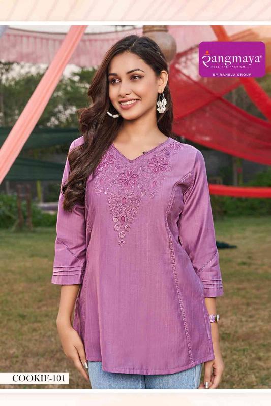 Rangmaya Cookie Catalog kurti tops amazon india