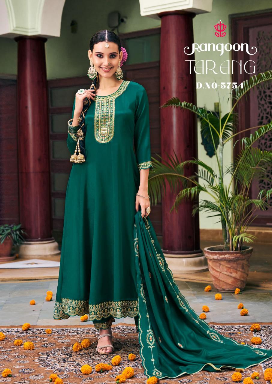 Rangoon Tarang Catalog Chinon Silk kurti online in surat and kurti manufacturer janasya surat gujarat