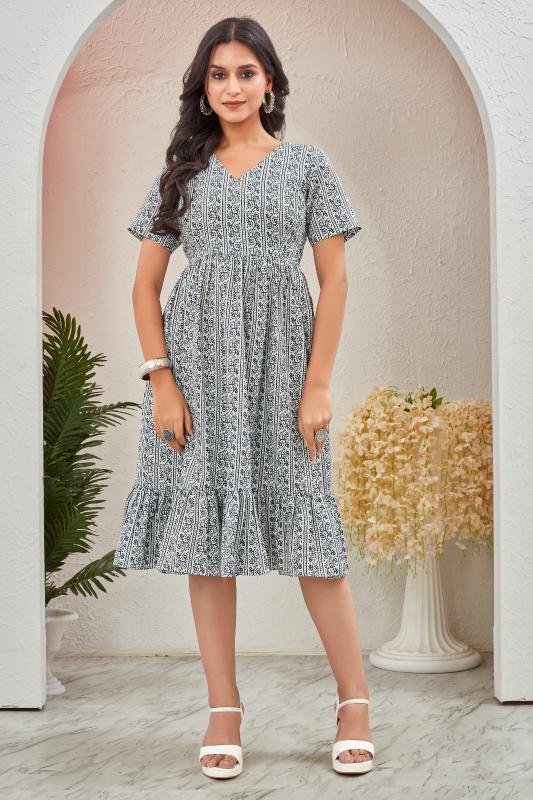 Sabella Ctz Nithya Rayon One Piece wholesale western wear suppliers in india