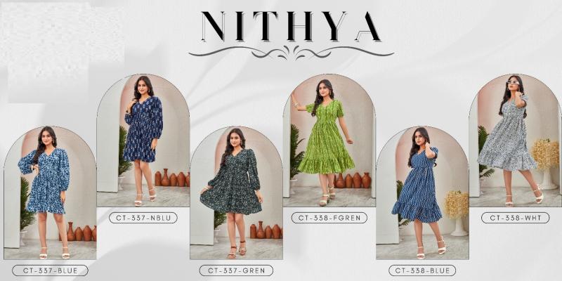 Sabella Ctz Nithya Rayon One Piece wholesale western wear suppliers in india