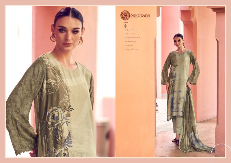 Sadhana Fashion Liyanaa Catalog Pure Musline Silk Digital print Wholesale 