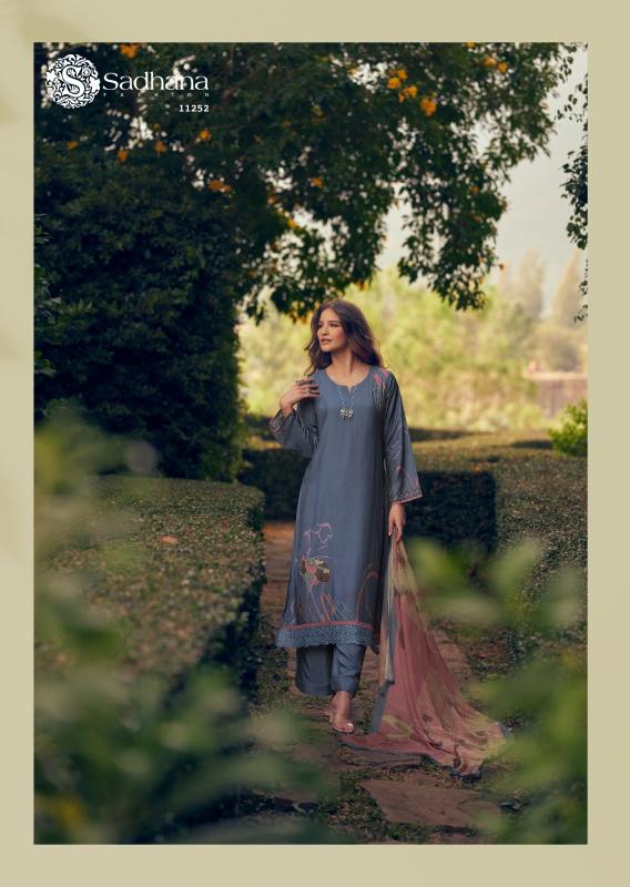 Sadhana Fashion Zariya Pure Musline Silk Salwar Kameez Wholesale Catalog 