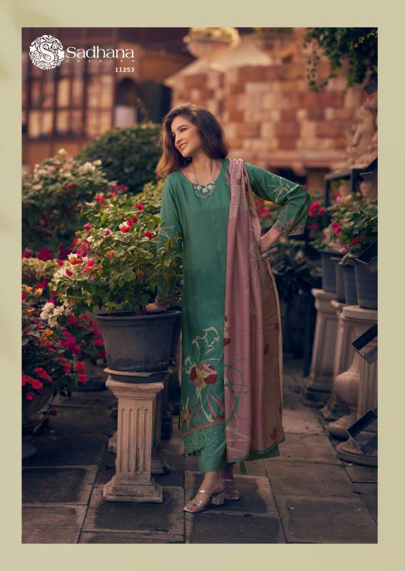 Sadhana Fashion Zariya Pure Musline Silk Salwar Kameez Wholesale Catalog 