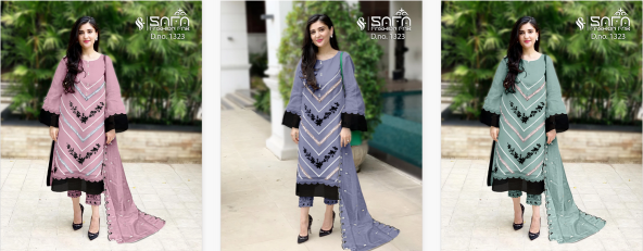 Safa Fashion Fab 1323 Catalog Ready Made Pakistani Suit Wholesale Catalog 