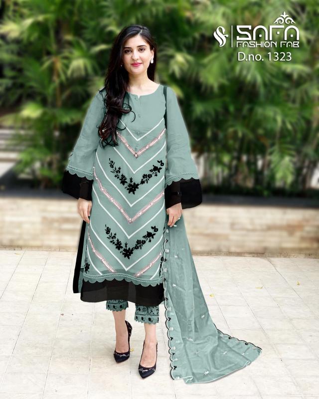 Safa Fashion Fab 1323 Catalog Ready Made Pakistani Suit Wholesale Catalog 