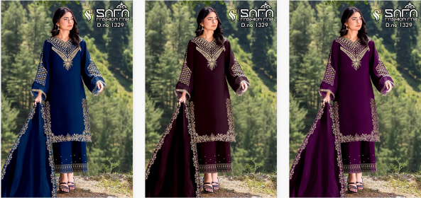 Safa Fashion Fab 1329 Catalog Ready Made pakistani suits material online