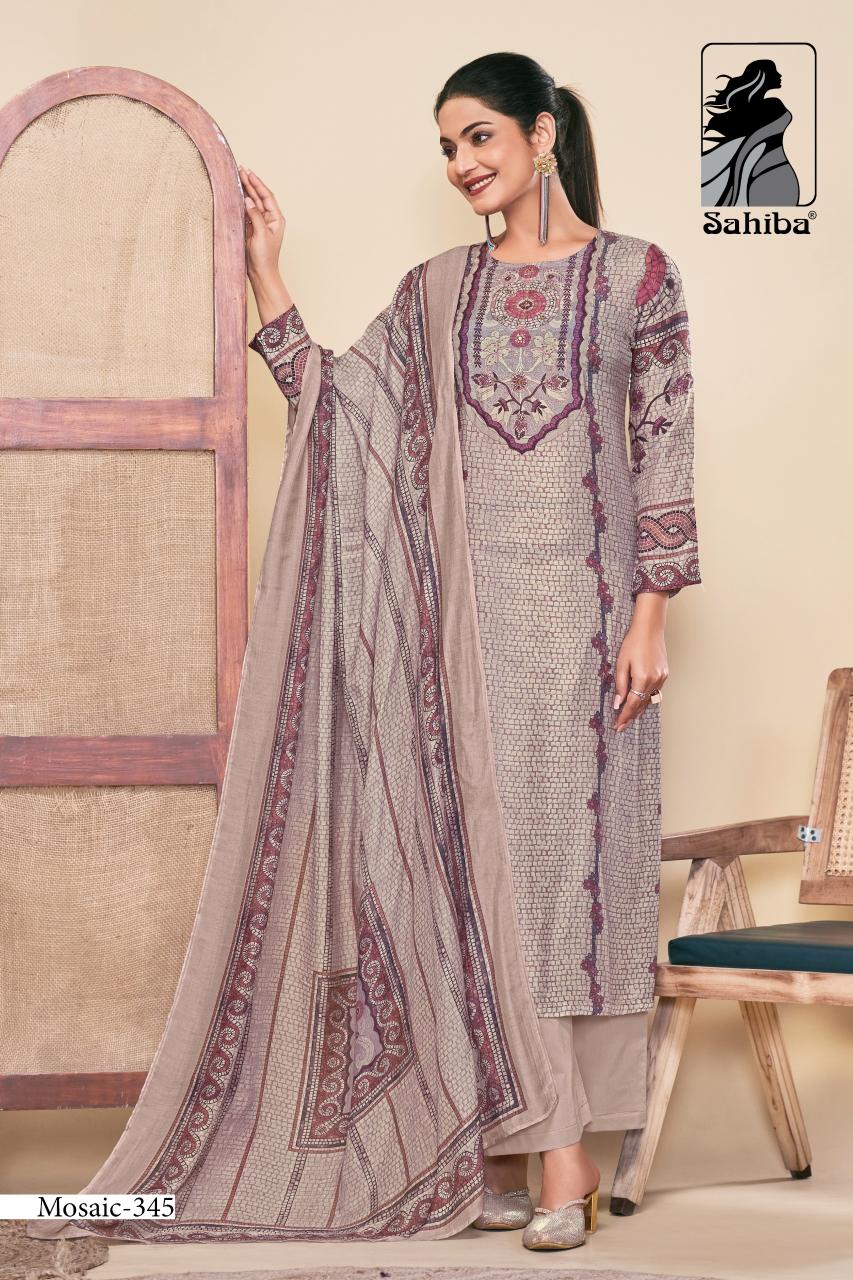 Sahiba Mosaic unstitched salwar kameez wholesalers kolkata