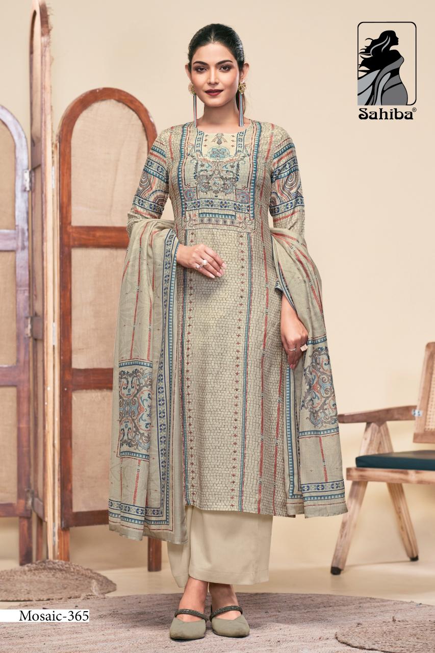 Sahiba Mosaic unstitched salwar kameez wholesalers kolkata