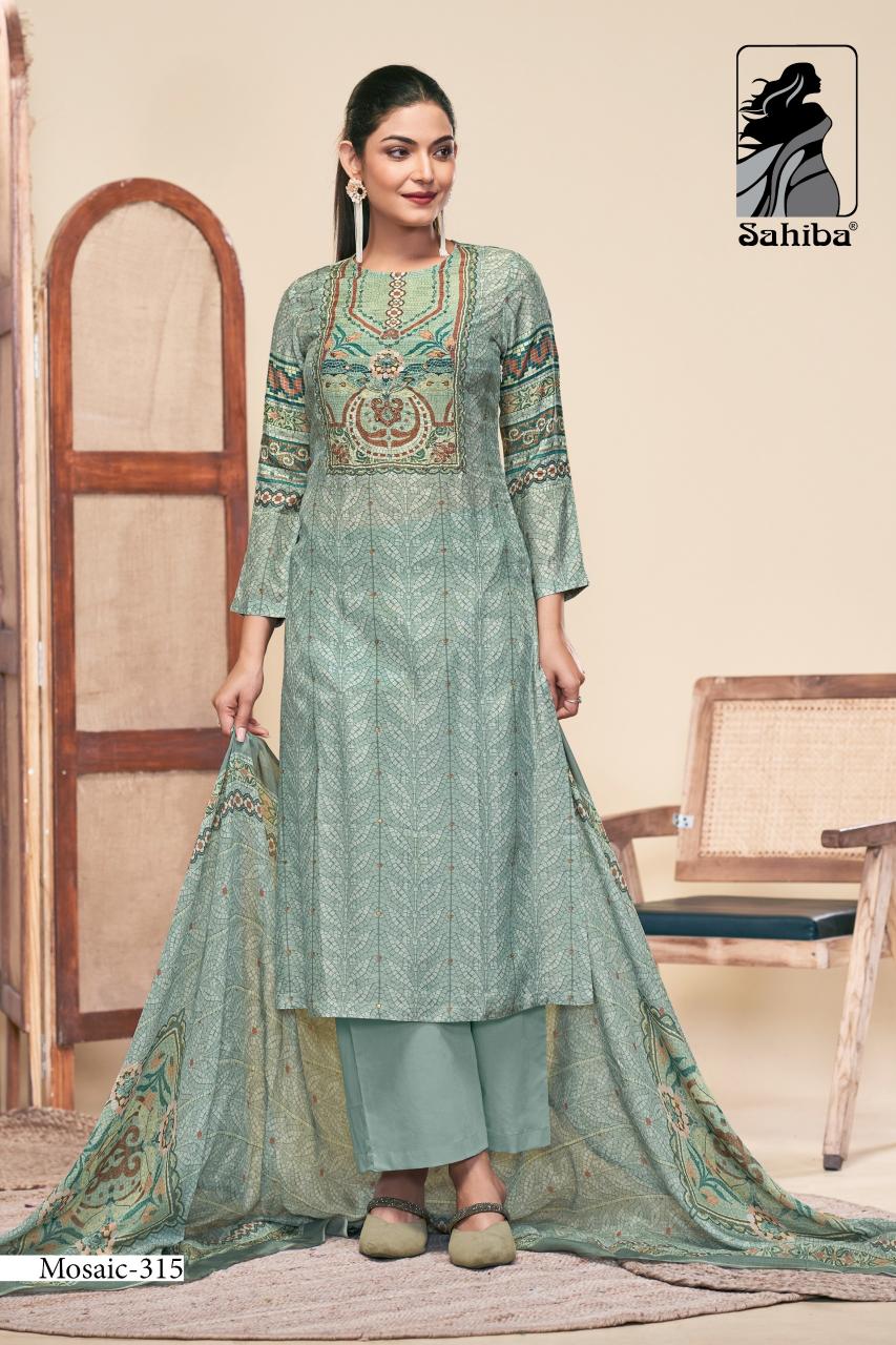 Sahiba Mosaic unstitched salwar kameez wholesalers kolkata