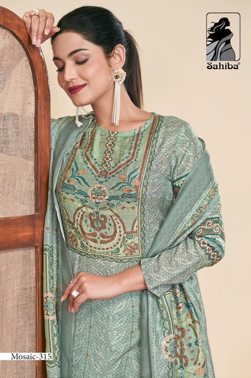 Sahiba Mosaic unstitched salwar kameez wholesalers kolkata