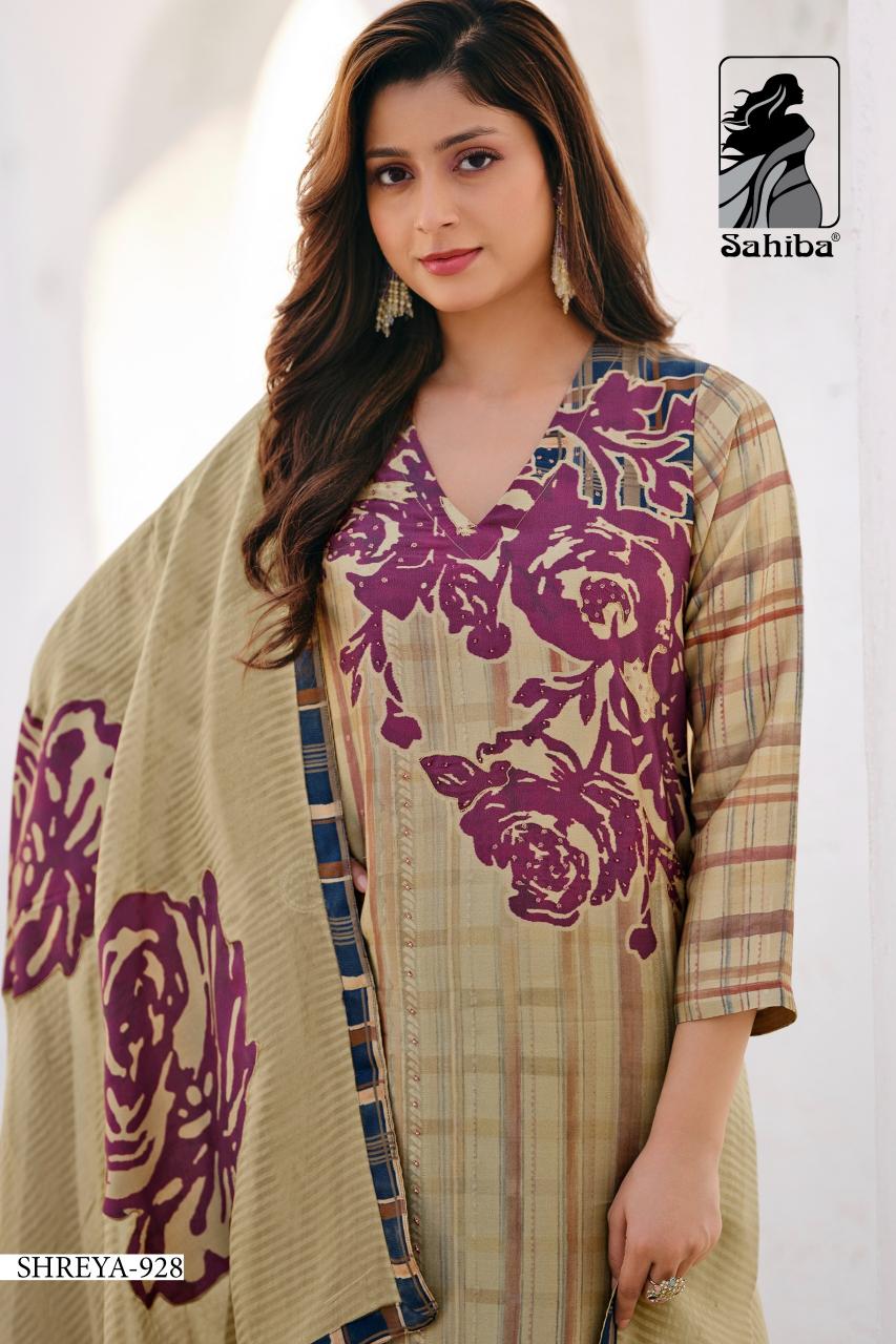 Sahiba Shreya unstitched salwar kameez wholesale Catalog 