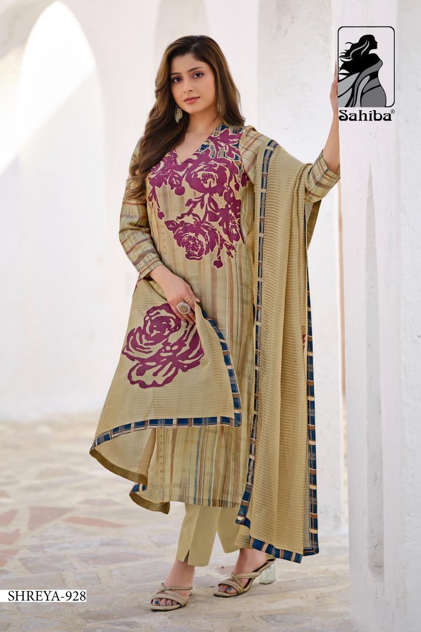 Sahiba Shreya unstitched salwar kameez wholesale Catalog 