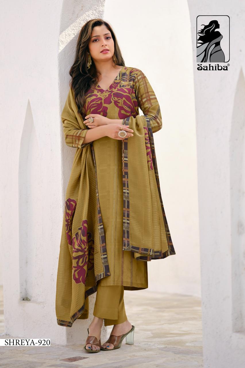 Sahiba Shreya unstitched salwar kameez wholesale Catalog 