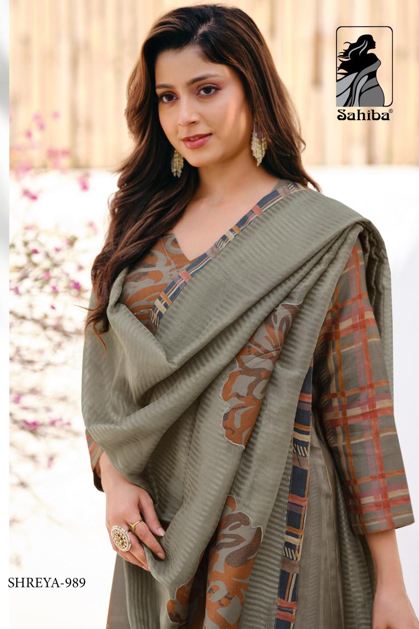 Sahiba Shreya unstitched salwar kameez wholesale Catalog 