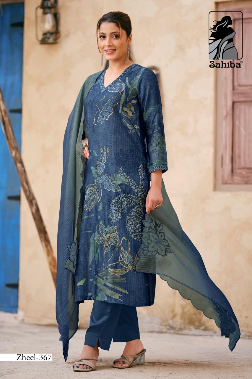 Sahiba Zheel Catalog Pure Russian Silk Salwar Suits