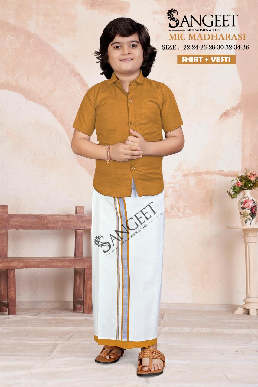 Sangeet Mr Madharasi Boys Cotton Shirt kids wholesale clothing