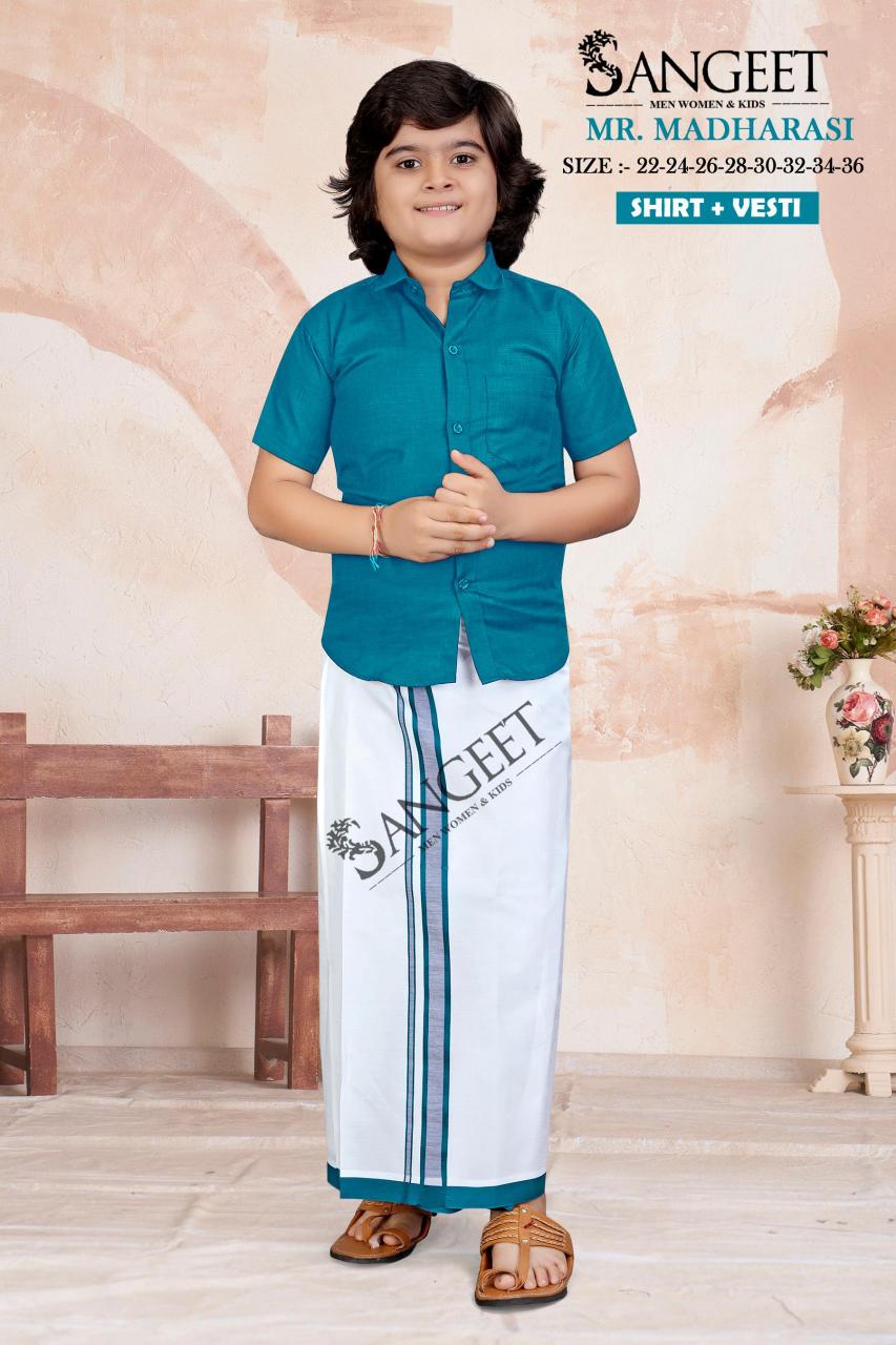 Sangeet Mr Madharasi Boys Cotton Shirt kids wholesale clothing