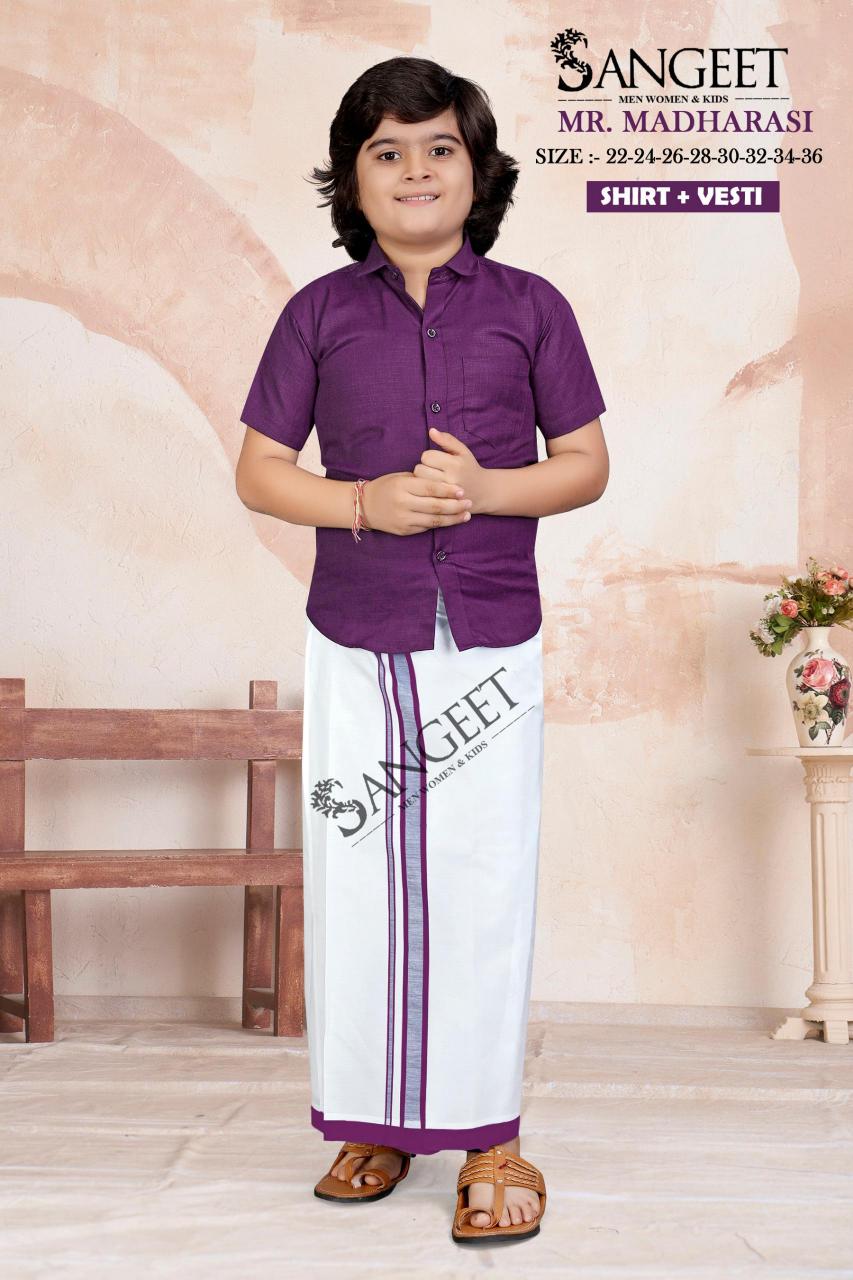 Sangeet Mr Madharasi Boys Cotton Shirt kids wholesale clothing