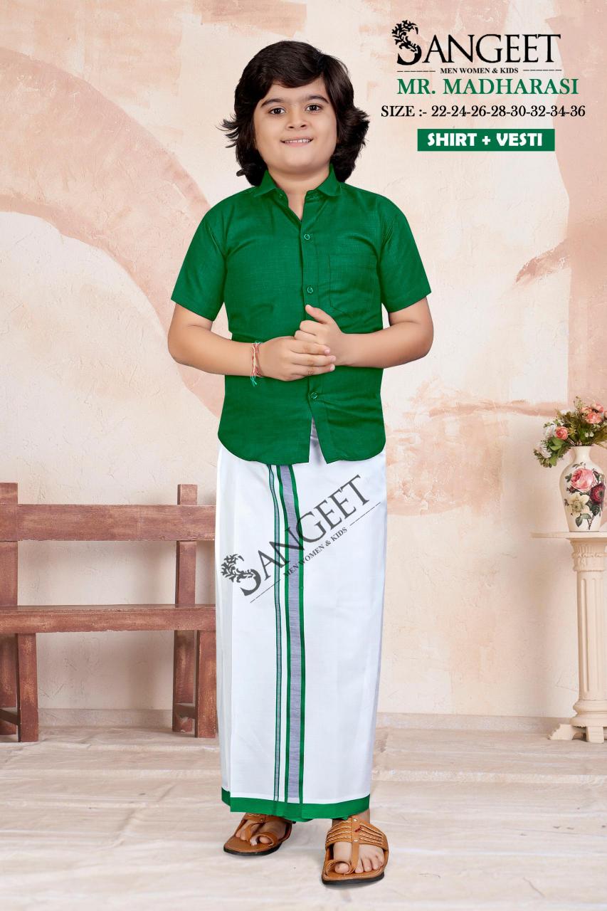 Sangeet Mr Madharasi Boys Cotton Shirt kids wholesale clothing