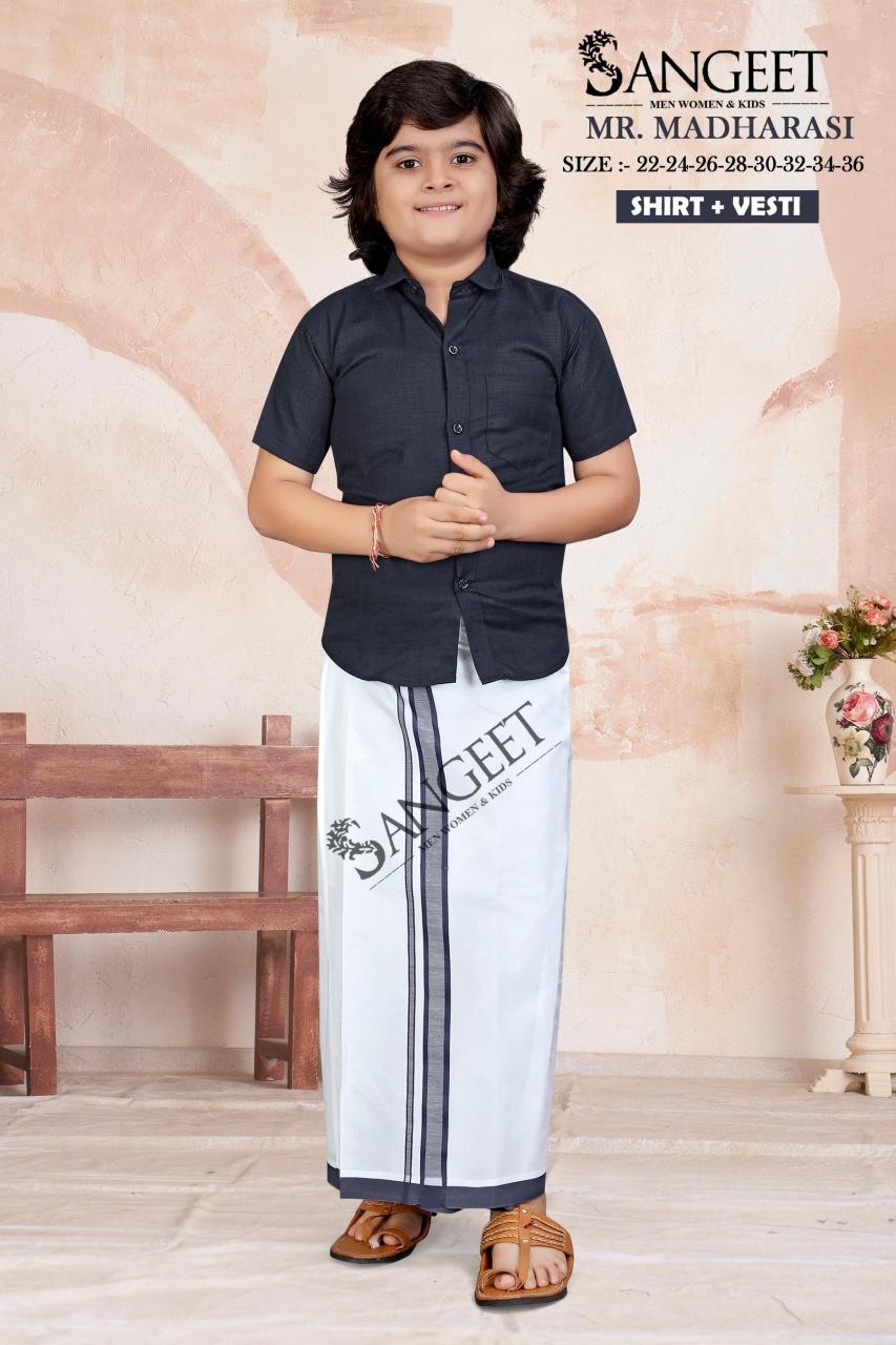 Sangeet Mr Madharasi Boys Cotton Shirt kids wholesale clothing