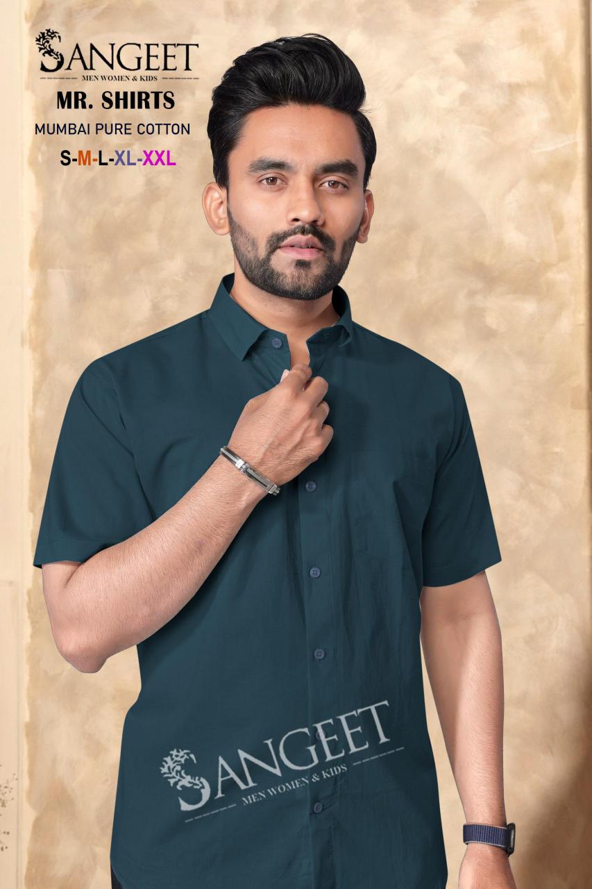 Sangeet Mumbai Pure Cotton mens shirts Wholesale Catalog