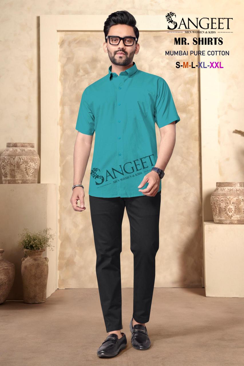 Sangeet Mumbai Pure Cotton mens shirts Wholesale Catalog