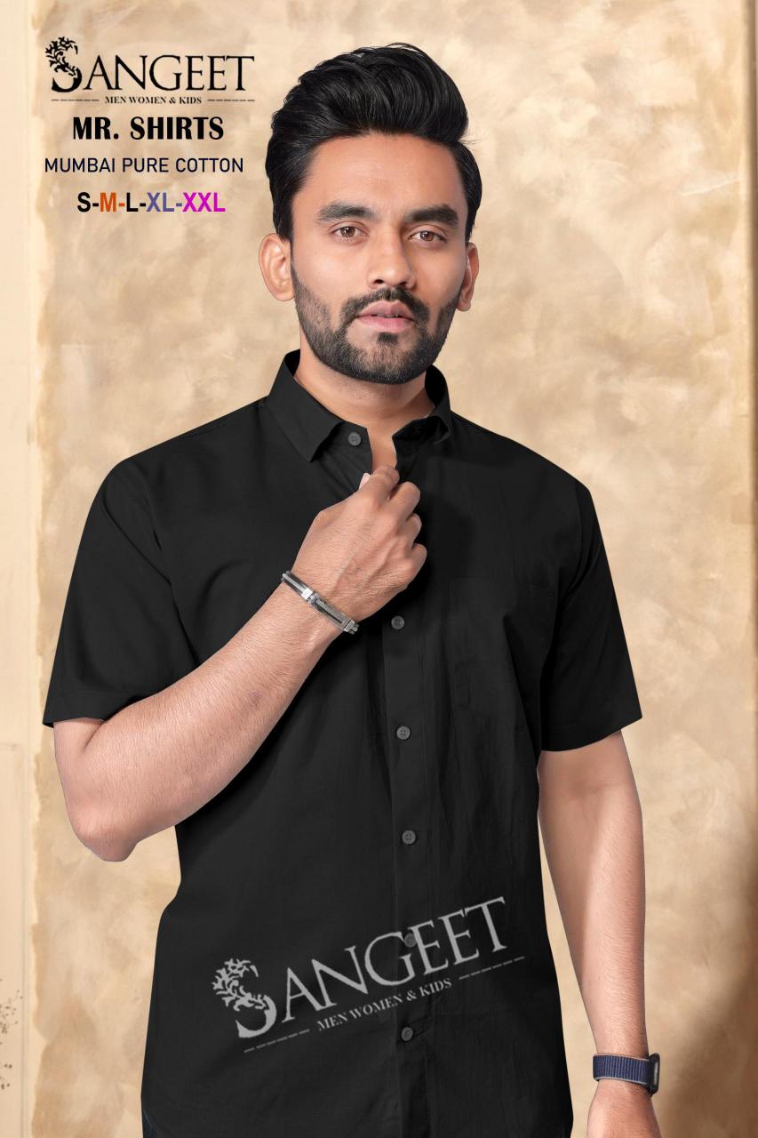 Sangeet Mumbai Pure Cotton mens shirts Wholesale Catalog