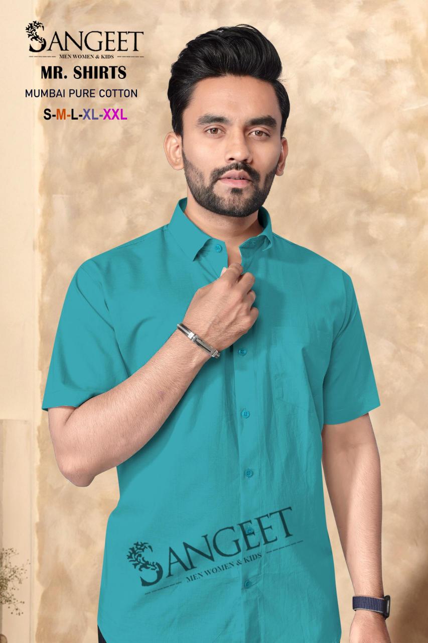 Sangeet Mumbai Pure Cotton mens shirts Wholesale Catalog