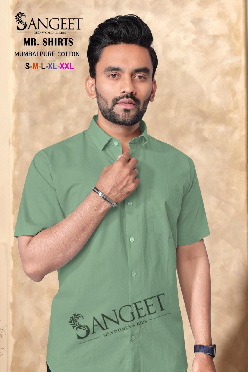 Sangeet Mumbai Pure Cotton mens shirts Wholesale Catalog