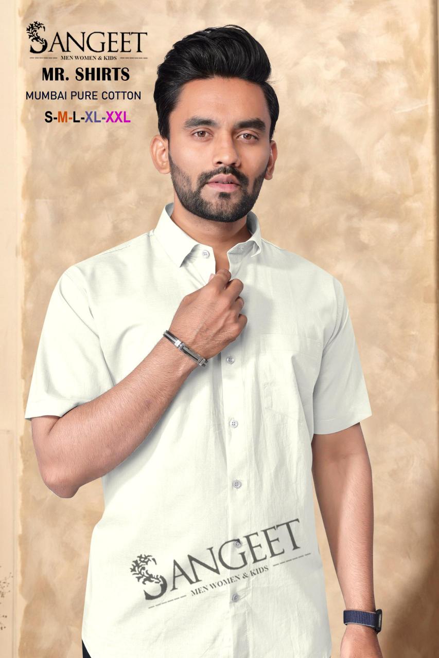 Sangeet Mumbai Pure Cotton mens shirts Wholesale Catalog