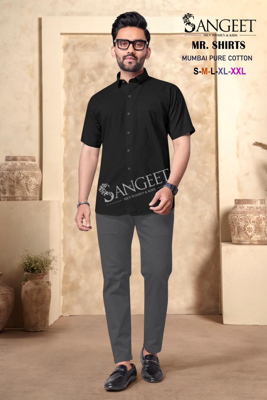 Sangeet Mumbai Pure Cotton mens shirts Wholesale Catalog