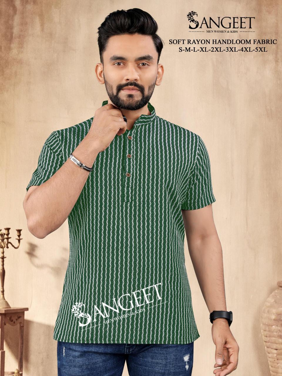 Sangeet Soft Rayon Handloom 1 mens t shirt wholesaler