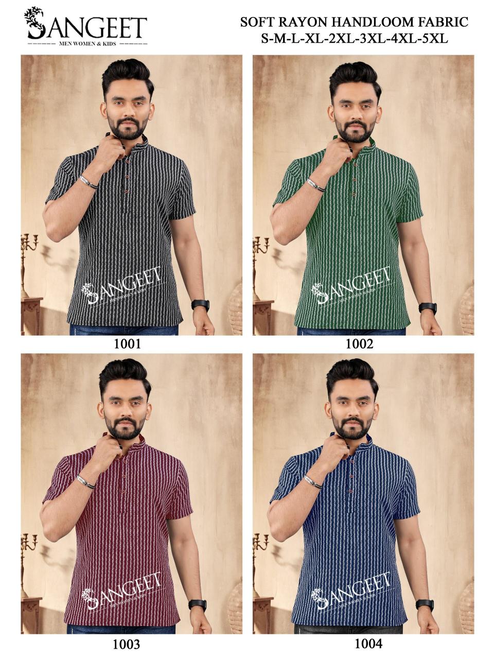 Sangeet Soft Rayon Handloom 1 mens t shirt wholesaler