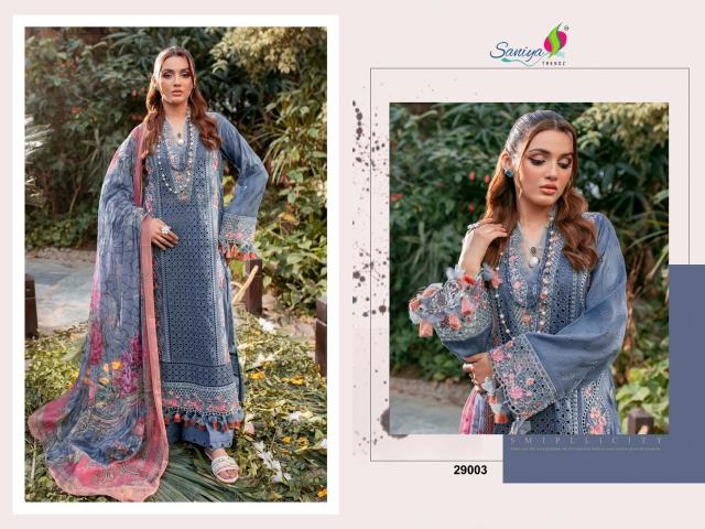 Saniya Adan Libas Chikankari Vol 29 pakistani cotton suit design