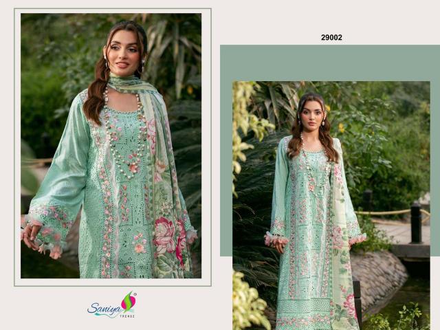 Saniya Adan Libas Chikankari Vol 29 pakistani cotton suit design