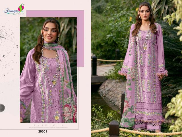 Saniya Adan Libas Chikankari Vol 29 pakistani cotton suit design