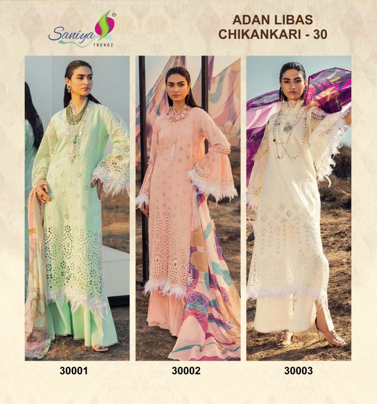 Saniya Adan Libas Chikankari Vol 30 Catalog pakistani dress suit