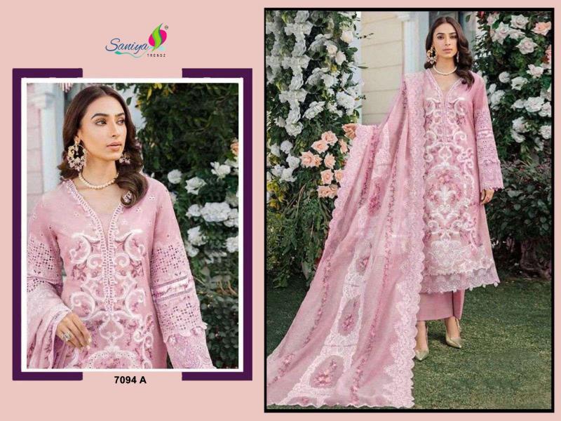 Saniya Maria B Chikankari Catalog pakistani suits in lucknow